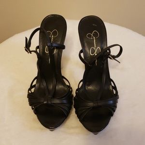 Jessica Simpson Black Strappy Sandals